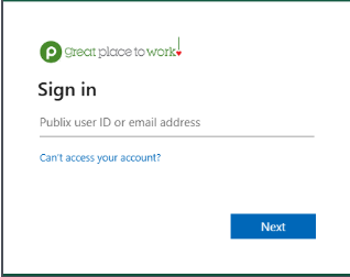 Sign in Publix Employee Login Page